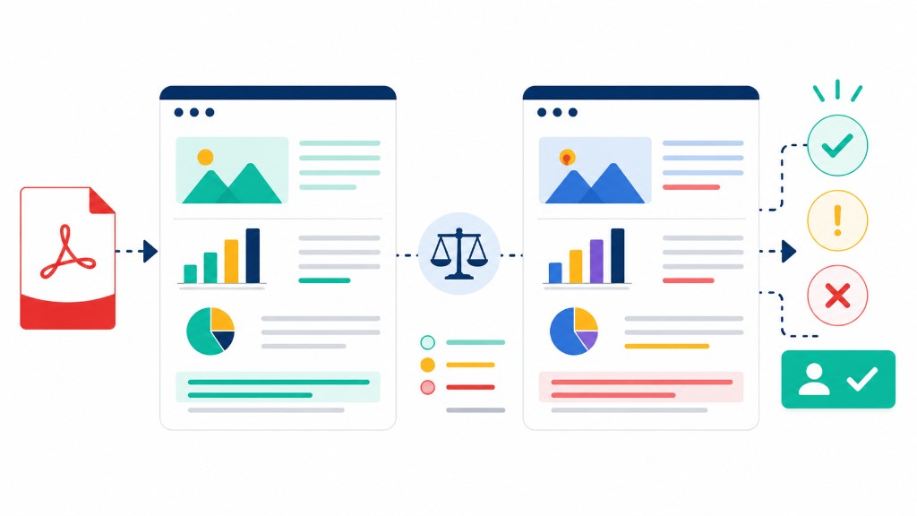 Compare Two PDF Versions Before Approval