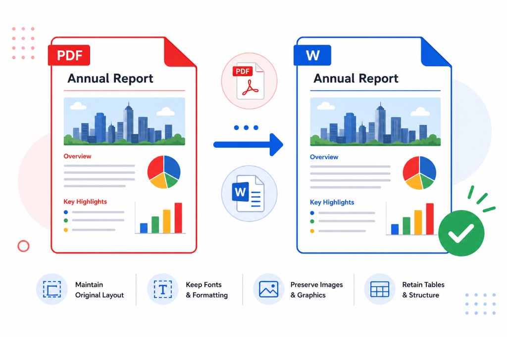 Convert PDF to Word and Keep the Layout Intact