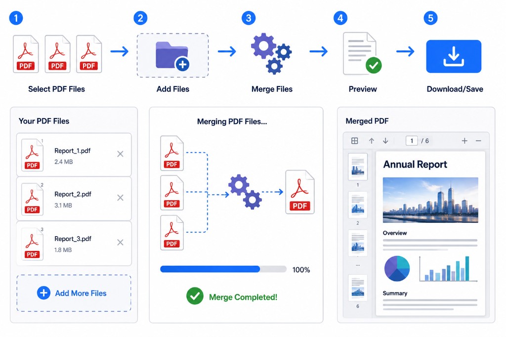 Merge PDF Files Into One Document the Easy Way